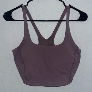 Cropped lavender workout top (brand: all in motion)
